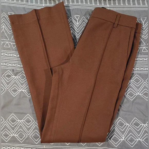 Dorothee Schumacher Brown Flared Trousers Size 3 (M) - Picture 1 of 8